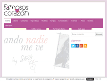 Tablet Screenshot of famososycorazon.com